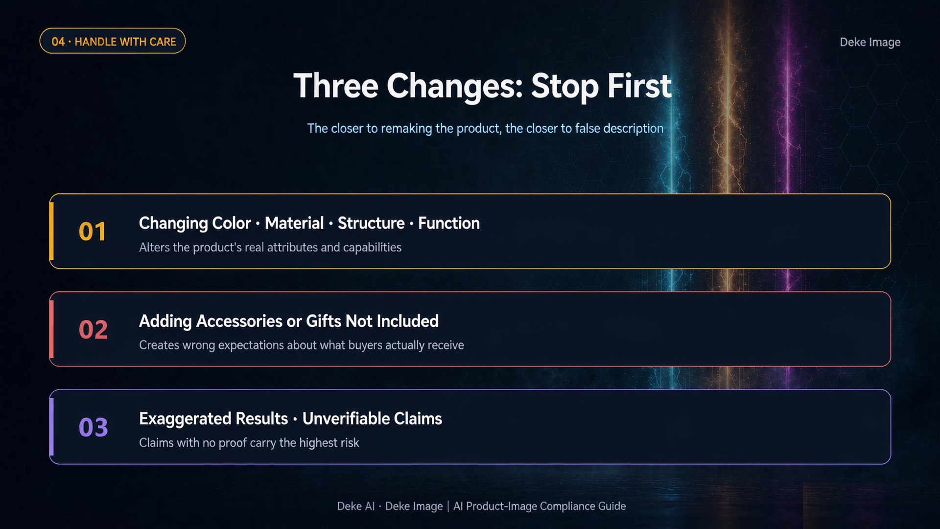 Three Changes: Stop First(需要谨慎)