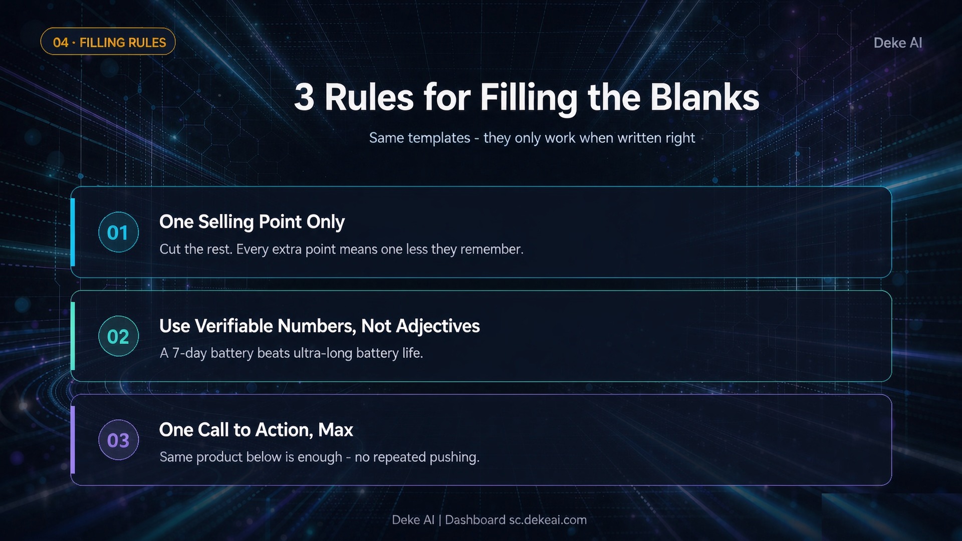 3 Rules for Filling the Blanks（填空原则）